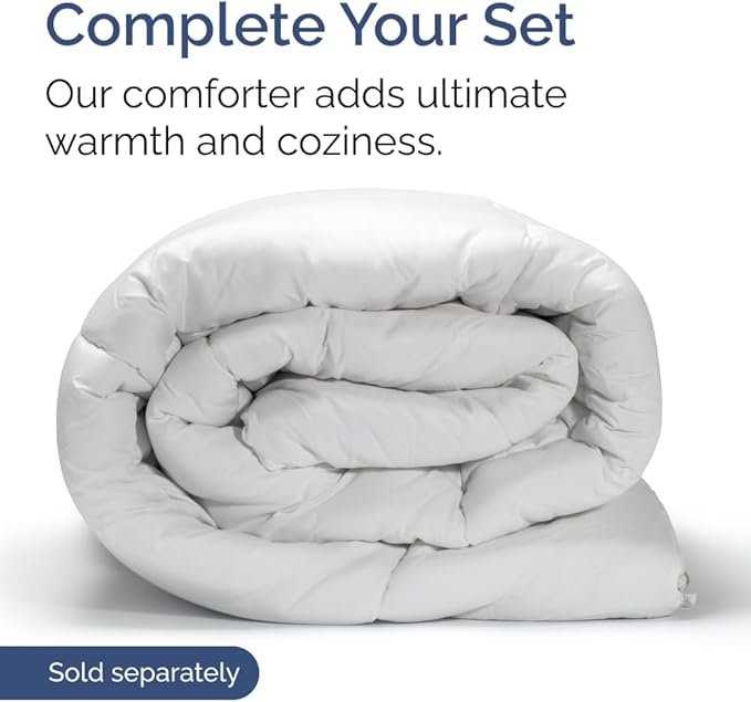 Extra Deep Full Sheet Set - 6 Piece Breathable and Cooling Sheets - Hotel Luxury Bed Sheets Set - Easy Fit - Soft, Wrinkle Free and Comfy Sheets Set - Heathered Beige Sheet Set with Extra Deep Pockets