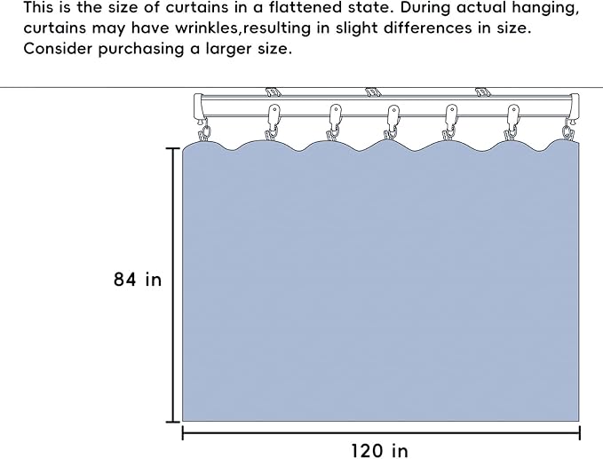 Room Divider Curtains Total Blackout Privacy Curtain Panel Room Thermal Insulated Noise Reduction Curtains for Bedroom Window Living Room Ceiling Track Curtain W 10 ft × H 7 ft Dark-Grey