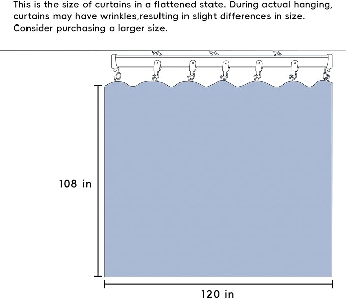 Room Divider Curtains Total Blackout Privacy Curtain Panel Room Thermal Insulated Noise Reduction Curtains for Bedroom Window Living Room Ceiling Track Curtain W 10 ft × H 9 ft Beige