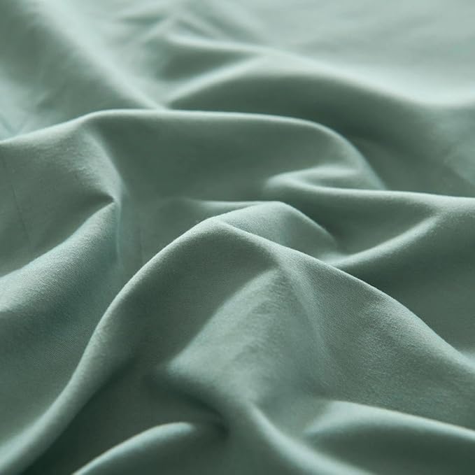 Bed Skirt Full Size Ruffled Bed Skirt with Split Corners, Full Bed Skirts 14 Inch Dropr with Platform, 14'' Full, Sage Green