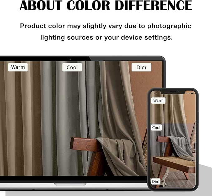 Lazzzy Velvet Blackout Curtains Thermal Insulated Room Window Drapes Super Soft Luxury Curtains for Living Room Bedroom Rod Pocket 2 Panels, Light Taupe, 52" W x 108" L