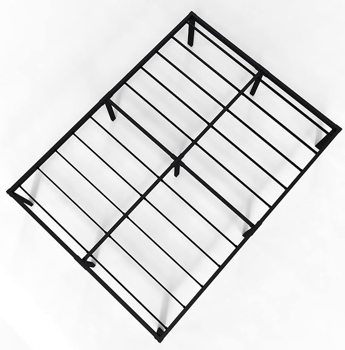 18 Inch Full Size Bed Frame Heavy Duty Metal Platform No Box Spring Needed, Maximum Storage, Easy Assembly, Noise Free, Black