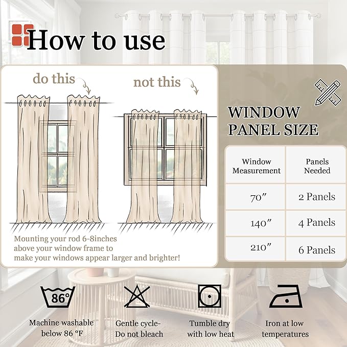 Linen Blackout Curtains 90 Inch Long, Olive Green Extra Long Curtains for Bedroom Living Room Modern Farmhouse, Thermal Light Blocking Faux Linen Energy Save Drapes Each 52x90 Inch 2 Panels