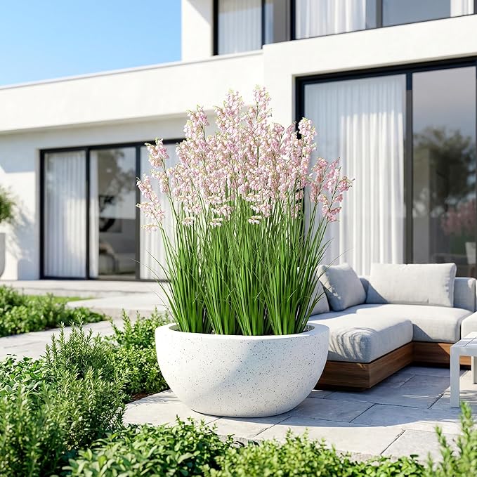 Green Onions Home Decor Fake Plants Lily of The Valley Snake Plant Home DéCor Accents Artificial Grass Room Decor Artificial Plants Indoor Artificial Grass 47" 2PCS(Pink)