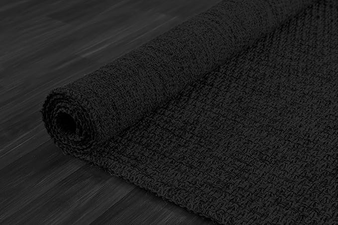 Easy Jute Rug 5x7 Indoor Outdoor Natural Rugs Solid Fiber Rug Woven Area Rug Boho Easy Clean Inside Carpet for Living Room Bedroom Dining Room Hallway or Outdoor Patio Porch (5 X 7 Dark Grey)
