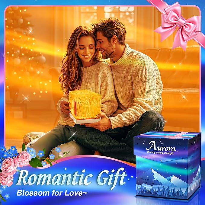 Birthday Gifts for Women Gifts for Teen Boys Girls Northern Lights Projector, 18-Color Teen Girl Gifts Trendy Stuff Valentines Day Gifts for Him, Galaxy Projector for Bedroom Cute Room Decor Aesthetic
