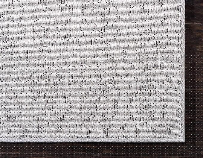 Unique Loom Del Mar Collection Area Rug - Jennifer (9' x 12' 2" Rectangle, Gray/ Black)