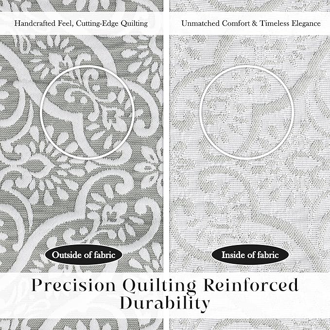 Superior 3 Piece Bedspread Set, Home Bed Decor, Decorative Bed Spread, 2 Pillow Shams, Medium Weight Blanket, Floral Matelasse Coverlet, Bedding Essentials, Enzy Collection, King, Sage
