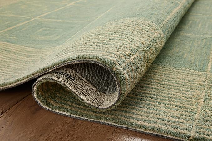 Loloi Chris Loves Julia Francis Collection FRA-02 Green/Natural 5'-0" x 7'-6" Area Rug