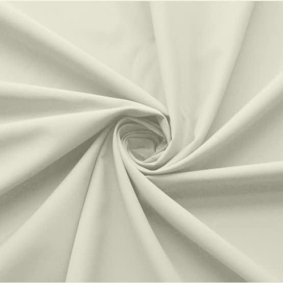Ruffled Bed Skirt with Split Corners-Dust Ruffle - 15" Drop 100% Microfiber Soft,Sheen & Luxurious Look - Bed Skirts (Ivory -Twin)