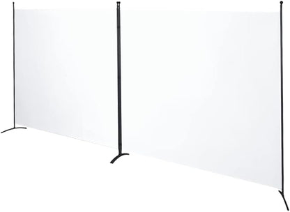 SteelAid Room Divider (Double Panel) – Folding Partition Privacy Screen for Office, Classroom, Dorm Room, Kids Room, Studio, Conference - 142" x 72" - Easy to Assemble, Freestanding & Foldable