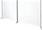 SteelAid Room Divider (Double Panel) – Folding Partition Privacy Screen for Office, Classroom, Dorm Room, Kids Room, Studio, Conference - 142" x 72" - Easy to Assemble, Freestanding & Foldable