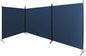 Steel-AID Triple-Panel Privacy Room Divider – Folding Partition Privacy Screen for Office, Classroom, Dorm Room, Kids Room, Studio, Conference - 216" x 72" - Easy to Assemble, Freestanding & Foldable