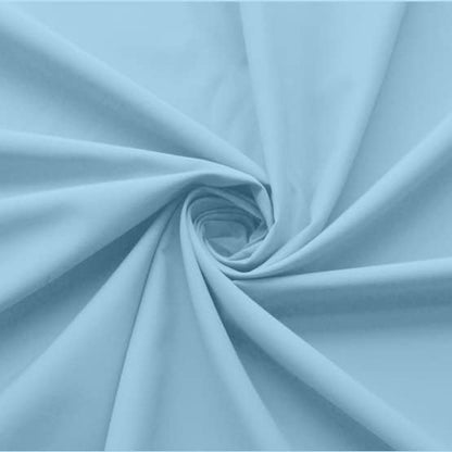 Cottingon Bed Skirt King 12" Drop with Split Corners, 100% Microfiber Soft and Stylish, Dust Ruffle with Platform, Light Blue