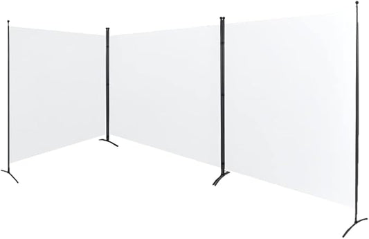 Steel-AID Triple-Panel Privacy Room Divider – Folding Partition Privacy Screen for Office, Classroom, Dorm Room, Kids Room, Studio, Conference - 216" x 72" - Easy to Assemble, Freestanding & Foldable