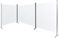 Steel-AID Triple-Panel Privacy Room Divider – Folding Partition Privacy Screen for Office, Classroom, Dorm Room, Kids Room, Studio, Conference - 216" x 72" - Easy to Assemble, Freestanding & Foldable