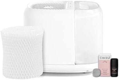 Canopy Large Room Humidifier, White, Large Room Humidifier, Large Living Space, 36HR Run Time, 5.5L Tank - Includes Canopy Humidifier Plus, Diffusion Well, Unwind Aroma, Filter, Power Cord & Adapter