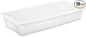 Sterilite 18 Pack Storage Box, 41 Quart Stackable Tote, Clear Plastic Container with Secure Snapping Lids for Home and Office Organization, White