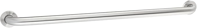 Amazon Basics Bathroom Handicap Safety Grab Bar, 42 Inch Length, 1.5 Inch Diameter, Holds up to 500LBs, ADA Compliant, Stainless Steel