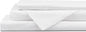 Linen Home 100% Cotton Percale Sheet Set, Twin Size, Snow White, Deep Pocket, 4 Pieces Set - 1 Flat, 1 Deep Pocket Fitted Sheet and 2 Pillowcases, Crisp Cool and Strong Bed Linen