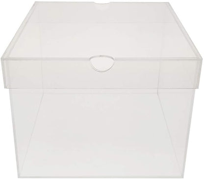 OnDisplay Luxury Acrylic Shoe Box - Clear Lucite Shoebox with Lid (Long)