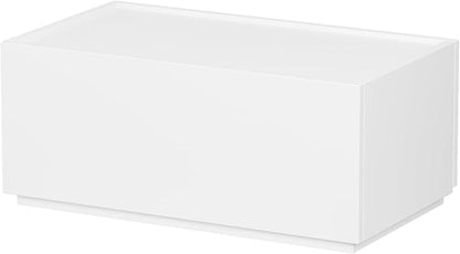 Stackable Storage Drawers, Wooden Drawer Storage Organizer, Modern Nightstands with Wooden Drawers, Small Storage Cabinet, Modular Design, Available in 2 Sizes for Versatile Use White Large