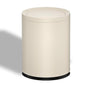 3.17 Gallon/12L Metal Trash Can with Swing Lid, Double Bucket Waste Basket,White,Modern,Elegant Garbage can,for Bathroom,Living Room,Kitchen,Office,Home,Bedroom(12L-White)