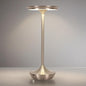 Rechargeable Cordless Table Lamp,Portable Outdoor Battery Operated LED Table Light Touch Control 3 Color Dimmable for Bedroom, Patio, Cofee,Dining Home,Restaurant&Living Room-Silver