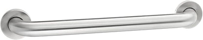 Amazon Basics Bathroom Handicap Safety Grab Bar, 18 Inch Length, 1.5 Inch Diameter, Holds up to 500LBs, ADA Compliant, Stainless Steel