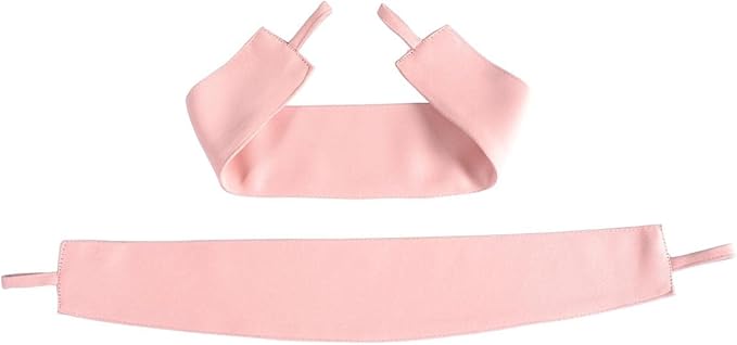 MIUCO Room Darkening Soild Grommet Blackout Curtains Panels for Nursery Window Curtains Set of 2 52x95 Inch Pink, Bonus 2 Tie Backs Included