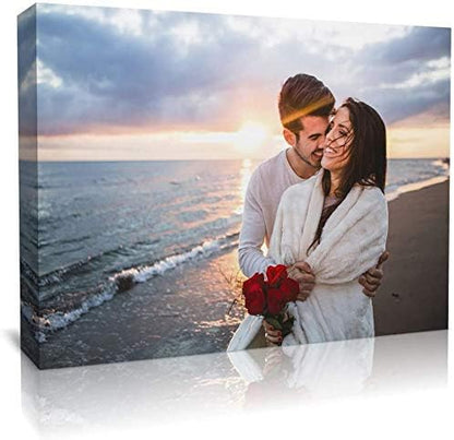 TreeDeal Personalized Wall Art with Your Photo On Canvas - Custom Photo to Canvas Print Wall Art for Living Room Bedroom Home Décor- Digitally Printed(18" x 12")