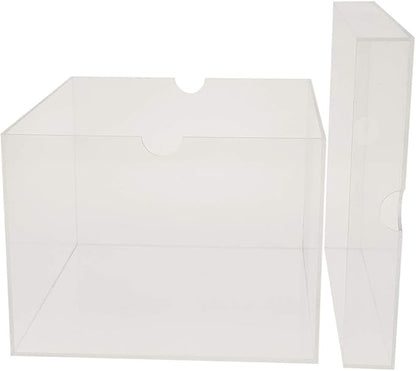 OnDisplay Luxury Acrylic Shoe Box - Clear Lucite Shoebox with Lid (Long)