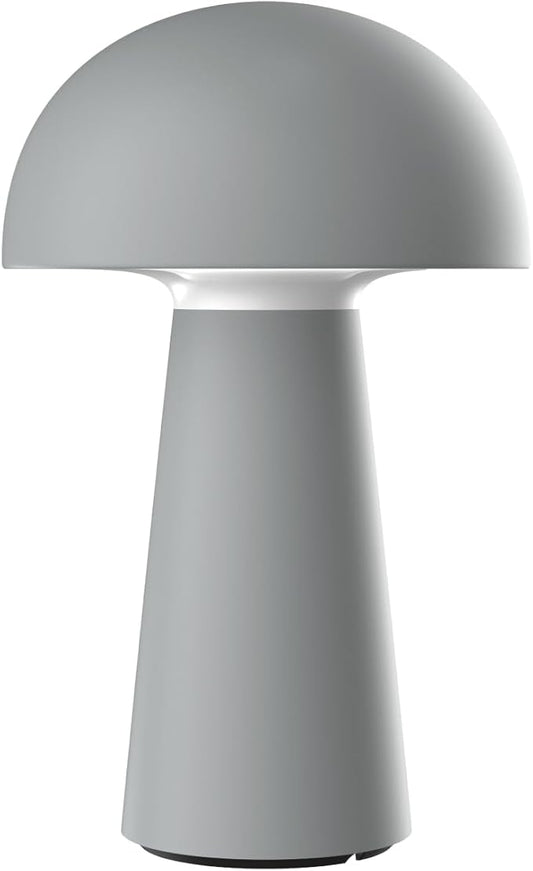 ‎Newhouse Lighting Capri, Fog Gray 2700K Dimmable Cordless USB-C Rechargeable Table Lamp NHTL-CA-GY, Cordless Desk Lamp for Living Room, Bedroom, Coffee Table, and Other Cozy Home Decor