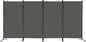 MAYOLIAH 4 Panel Privacy Screen Room Dividers 6FT Tall Portable Office Wall Divider for Rooms Separator 136" x20"x71", Grey