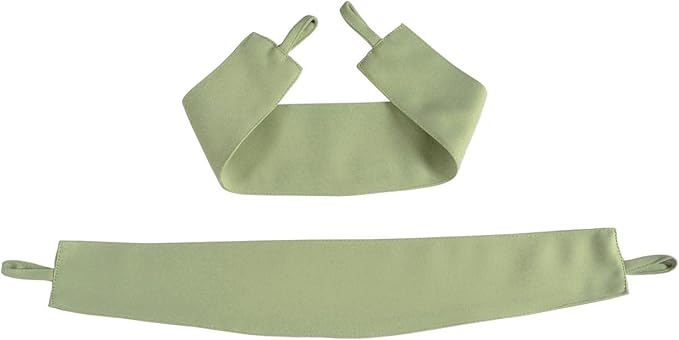 MIUCO 1 Pair Thermal Insulated Grommet 52-Inch-by-63-Inch Blackout Window Curtain Panels with 2 Tie Backs, Sage