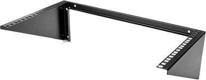 StarTech.com 6U Wall Mount Patch Panel Bracket – 19 in – Steel - Vertical Mounting Bracket for Networking and Data Equipment , TAA (RK619WALLV)