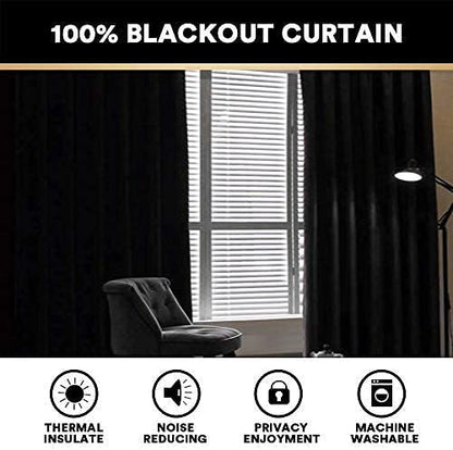PrinceDeco Light Grey Linen Blackout Curtains for Bedroom 108 Inches Long Thermal Insulated Textured Blackout Curtains 2 Panels Set Extra Long Curtains for Living Room Total Room Darkening Curtains