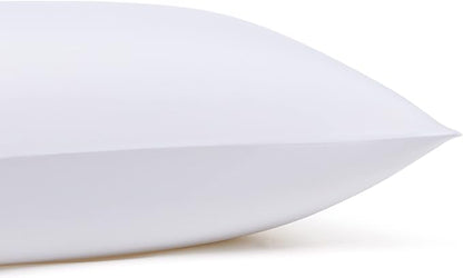 Amazon Basics Lightweight Super Soft Easy Care Dorm-Friendly, Microfiber 3 Piece Bed Sheet Set with 14-Inch Deep Pockets, Twin XL, Bright White, Solid