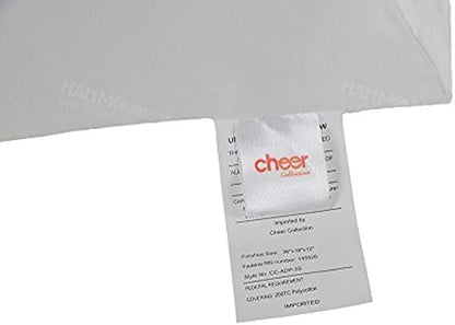 Cheer Collection Ultra Plush and Comfortable Wedge Pillow for Sitting Up in Bed or Sleep Elevation * New and Improved with Etrxa Filling *