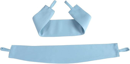 MIUCO 1 Pair Thermal Insulated Grommet 52-Inch-by-84-Inch Blackout Window Curtain Panels with 2 Tie Backs, Sky Blue