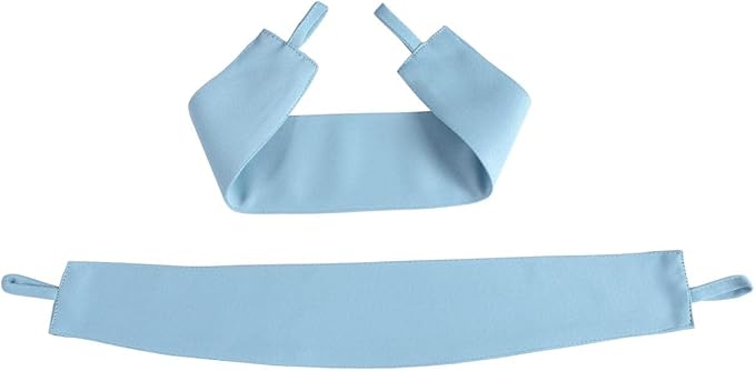 MIUCO Room Darkening Soild Grommet Blackout Curtains Panels for Nursery Window Curtains Set of 2 52x95 Inch Sky Blue, Bonus 2 Tie Backs Included