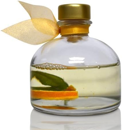 LOVSPA Reed Diffuser Set, Mandarin Lime & Basil Scented Oil Diffuser with Sticks, Home Fragrance Accessories for Bathroom Shelf Decor, Aroma Diffusers for Home or Office Desk, USA Made
