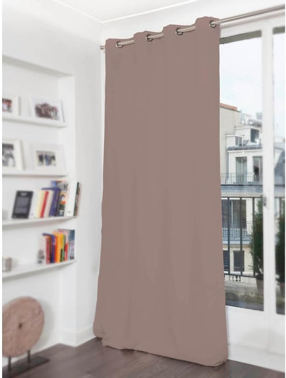 Moondream DecibelControl™ 3-in-1 Soundproof Curtain | Noise Reduction | Thermal Insulation | 100% Blackout | Patented Technology | Made in Europe | Grommet | 55" W x 108" L | Beige - Pelican MC8220