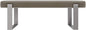 VANT Upholstered Bed Bench - Velvet Sand Storm - Brushed Nickel - Contemporary Modern, Bedroom Bench Seat, Hallway, or Entryway