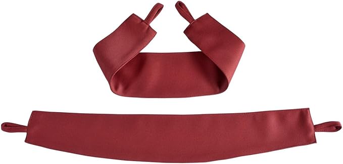 MIUCO Room Darkening Grommet Thermal Insulated Blackout Window Curtains Panels for Bedroom Set of 2 52x95 Inch Burgundy, Bonus 2 Tie Backs Included