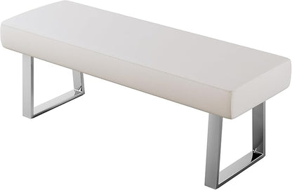JIEXI Bedroom Bench, Bed end upholstered Bench, Indoor Corner Small Footstool with Metal Legs, for Kitchen entryway Dining Room and Living Room Window