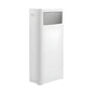 WanWanKa Bathroom Trash Can with Lid,Slim 6 Gallon Commercial Lagre Trash Bin, Tall Skinny Waste Bin with Press Top Lid, Narrow Garbage can for Kitchen,Living Room,Ofice,Laundary Room,Bedroom White