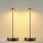 2Pack Cordless LED Table Lamp，Rechargeable Battery Operated Table Light, 3 Color Stepless Dimmable Table Lamp, Portable Table Light for Outdoor/Restaurants/Patio