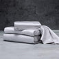 LUXOME Luxury Sheet Set | 100% Rayon (Viscose) from Bamboo | California King - Stone | Deep Pockets | 4-Piece Set (Fitted, Flat, 2 Pillowcases)