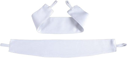 MIUCO 1 Pair Thermal Insulated Grommet 52-Inch-by-63-Inch Blackout Window Curtain Panels with 2 Tie Backs, Greyish White